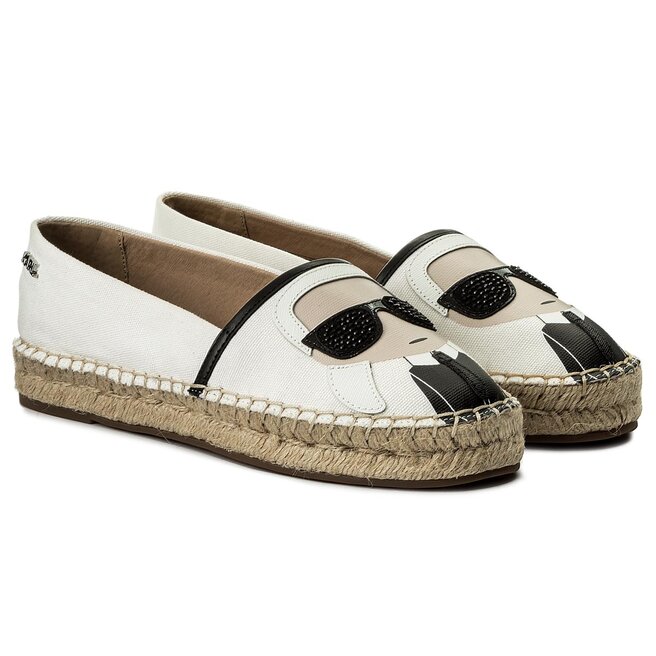 KARL LAGERFELD Еспадрили KARL LAGERFELD KL80111 White Lthr/Textile