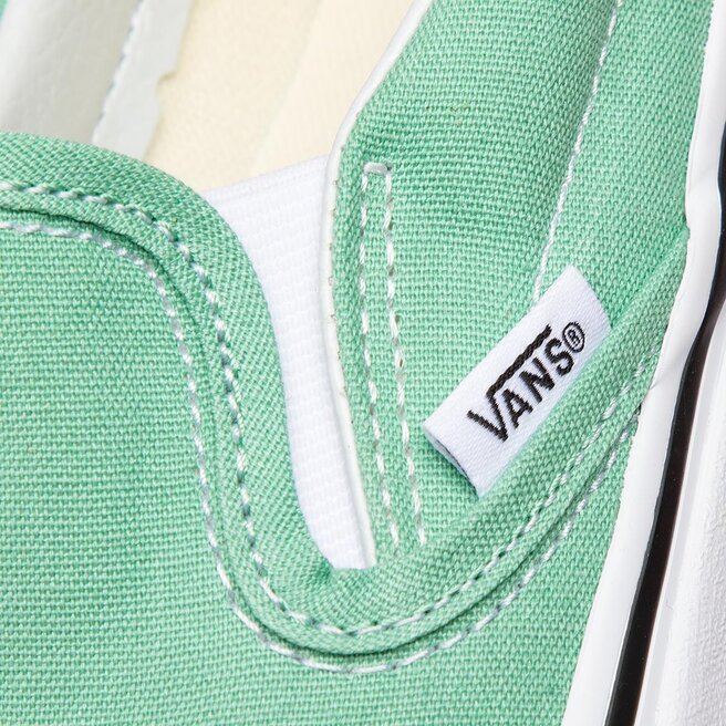 Vans neptune green slip on store