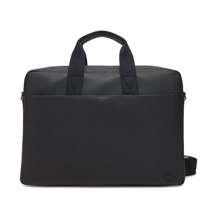 Torba na laptopa Lacoste - Czarny