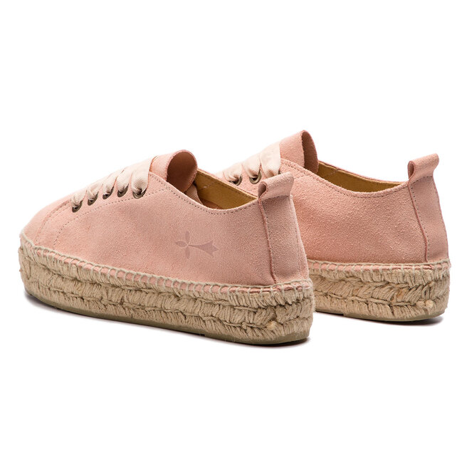 Manebi Еспадрили Manebi Sneakers D W 1.4 E0 Pastel Rose Suede