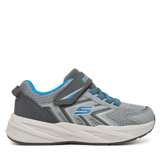 Sneakersy Skechers Microspec Tread 404115L/GYBL Szary - chłopięce