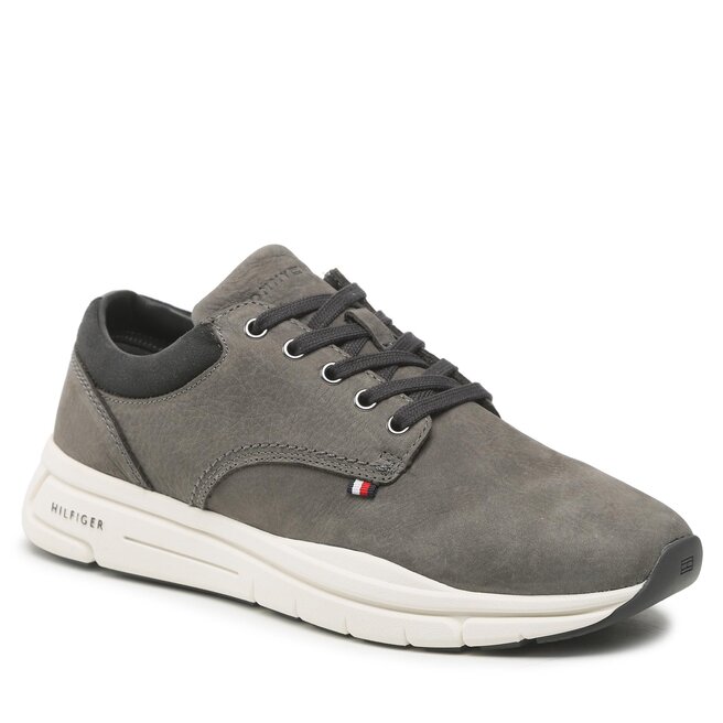 Sneakers Tommy Hilfiger Comfort Lth Hybrid Shoe FM0FM04411 Dark Ash PTY Ash imagine noua