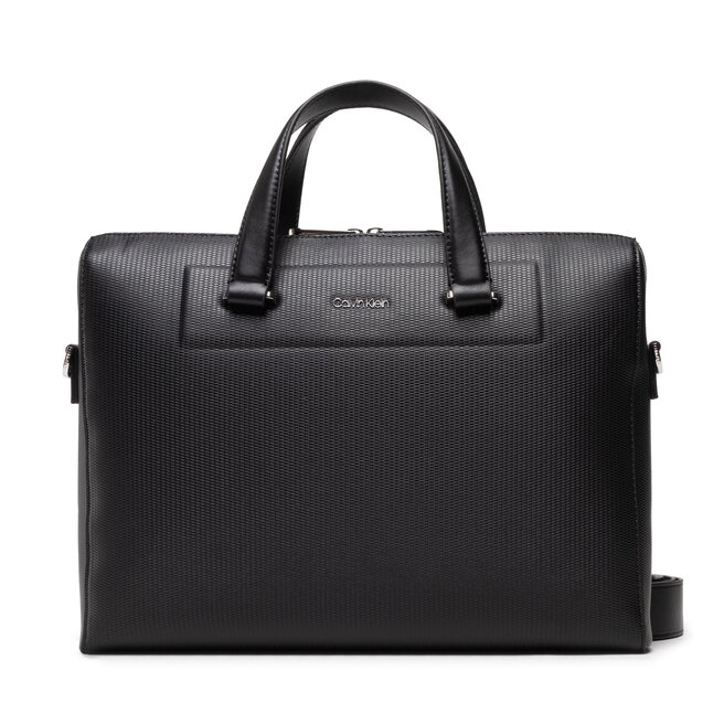 Calvin Klein Geantă pentru laptop Calvin Klein Minimalism Slim Laptop Bag K50K508995 Ck Black BAX