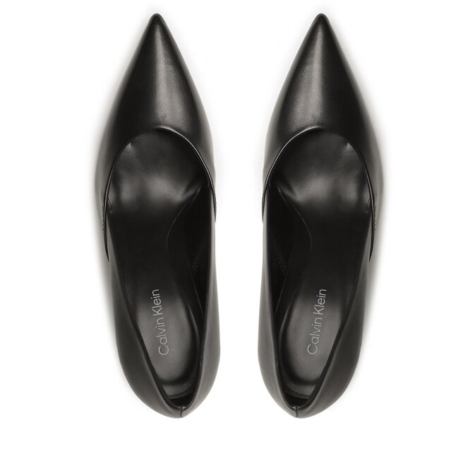 Calvin Klein Pantofi cu toc subțire Calvin Klein Geo Striletto Pump 90Hh HW0HW01769 Ck Black BEH