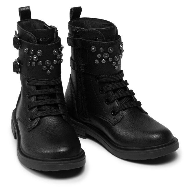 Geox Čižmy Geox J Eclair G. D J169QD 000BU C9999 M Black