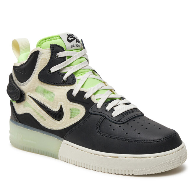 Nike Air Force 1 Mid React DQ1872 100 Sail Black Ghost