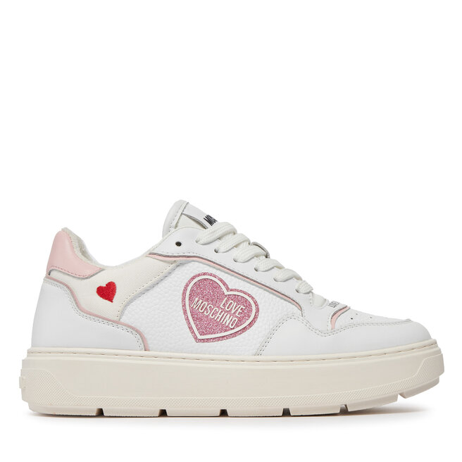 Sneakersy LOVE MOSCHINO - Biały