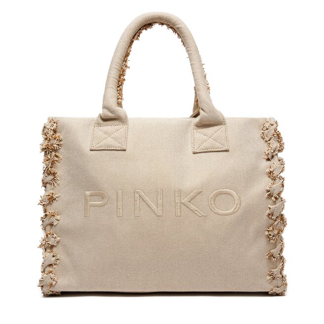 Torebka Pinko Beach Shopping PE 24 PLTT 100782 - Beżowy