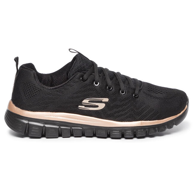 Skechers Topánky Skechers Get Connected 12615/BKRG Black/Rose Gold