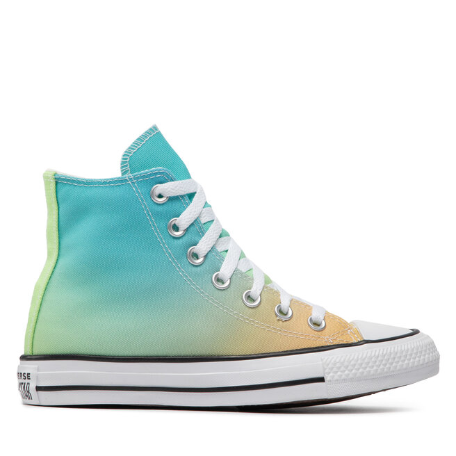 Converse Sneakers aus Stoff Converse Ctas Hi A00545C Citron Zest/Baltic Blue/White