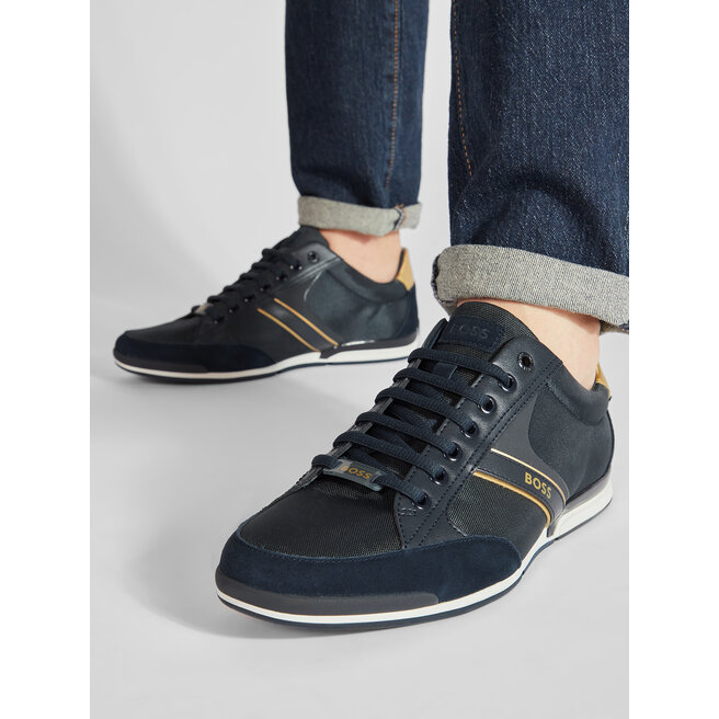 Hugo boss saturn best sale trainers blue