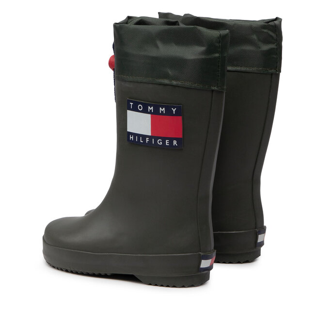 Tommy Hilfiger Gumicsizma Tommy Hilfiger Rain Boot T3X6-30766-0047 M Military Green