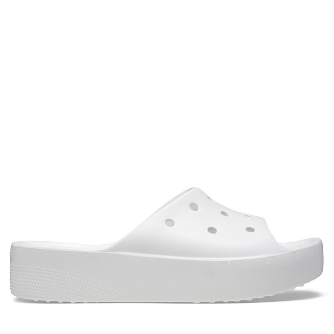 Klapki Crocs Classic Platform Slide - Biały