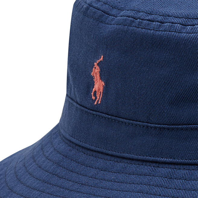 polo bucket hat navy blue