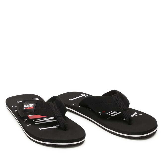 Tommy Jeans Flip-flops Tommy Jeans Beach Sandal EM0EM00691 Black BDS