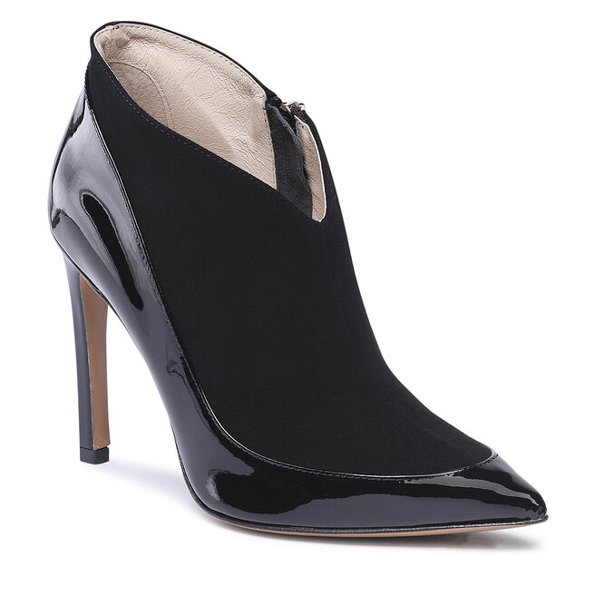 Botine Baldowski D04019-1451-003 Lakier Czarny/Zamsz Czarny altele-Botine altele-Botine