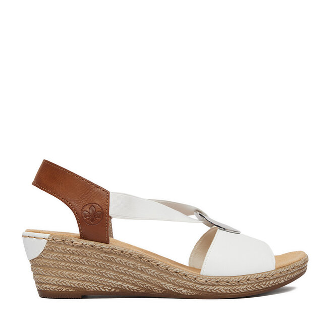 Sandały Rieker CEO-624H6-81 Biały - kobiece