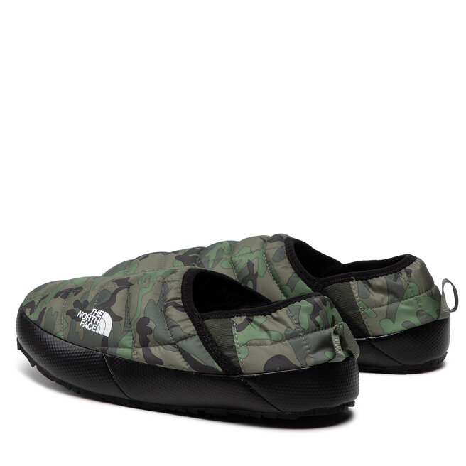 The North Face Papuci de casă The North Face Thermoball Traction Mule V NF0A3UZN33U Thyme Brushwood Camo Print/Thyme