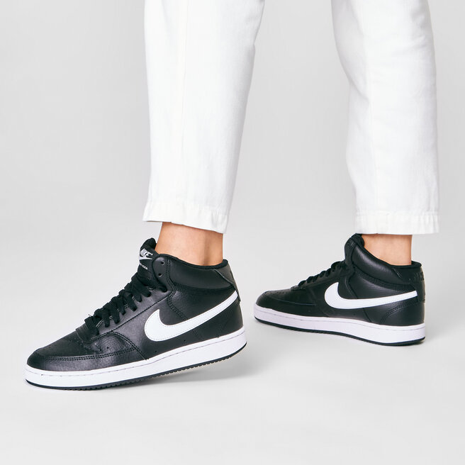 Nike Topánky Nike Court Vision Mid CD5436 001 Black/White