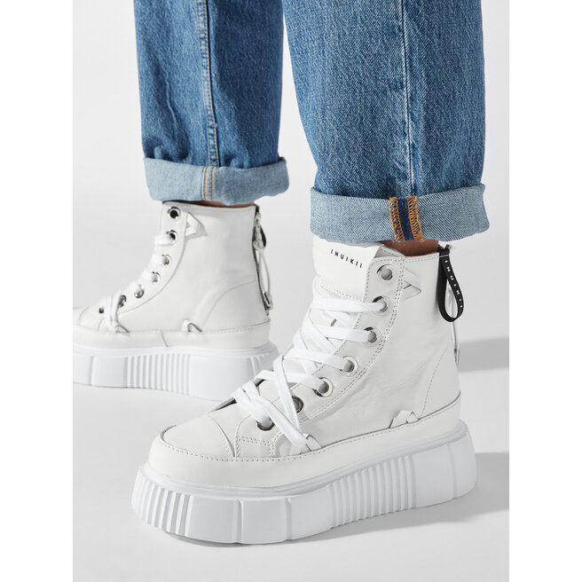 Matilda Leather High Sneaker 101 White