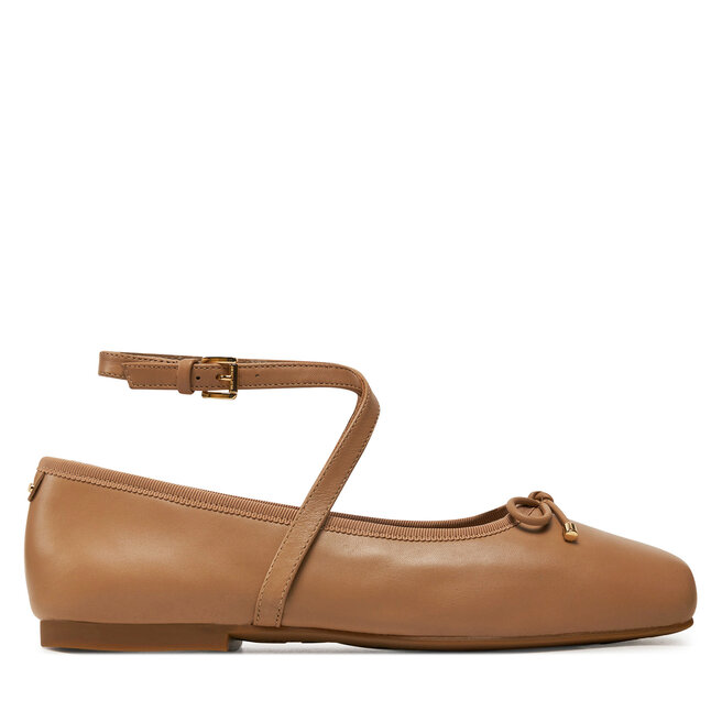Baleriny Michael Kors Collette Leather Ballet Flat - Brązowy