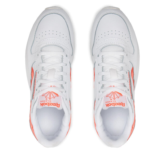 Reebok Обувки Reebok Classic Leather SP GW3795 Cloud White / Cloud White / Semi Orange Flare