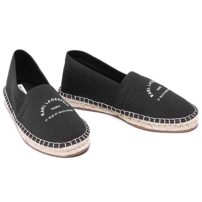 KARL LAGERFELD Espadrile KARL LAGERFELD KL70108 Black Knit Textile