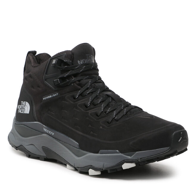 The North Face Trekingová obuv The North Face Vectiv Exploris Mid Futurelight Lthr NF0A5G395PZ1 Tnf Black/Tin Grey