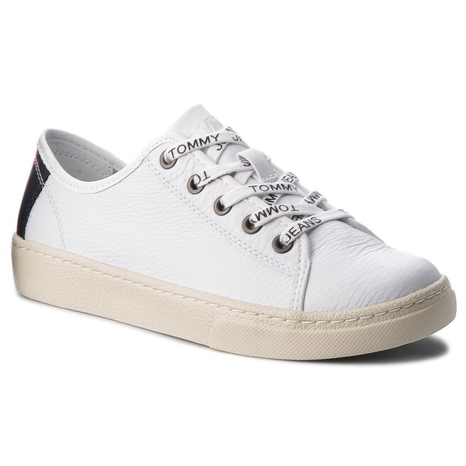 Tommy jeans light leather low top