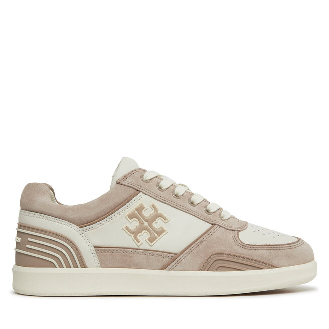 Sneakersy Tory Burch Clover Court - Beżowy