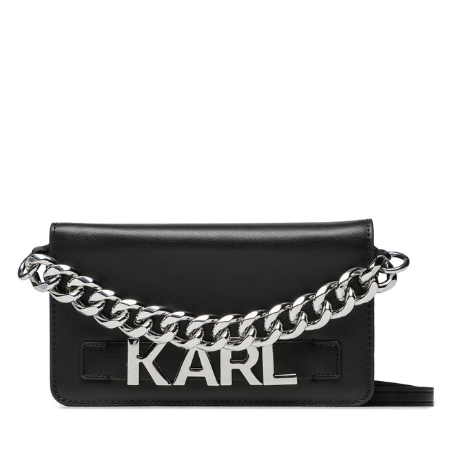 Torebka na telefon KARL LAGERFELD - Czarny