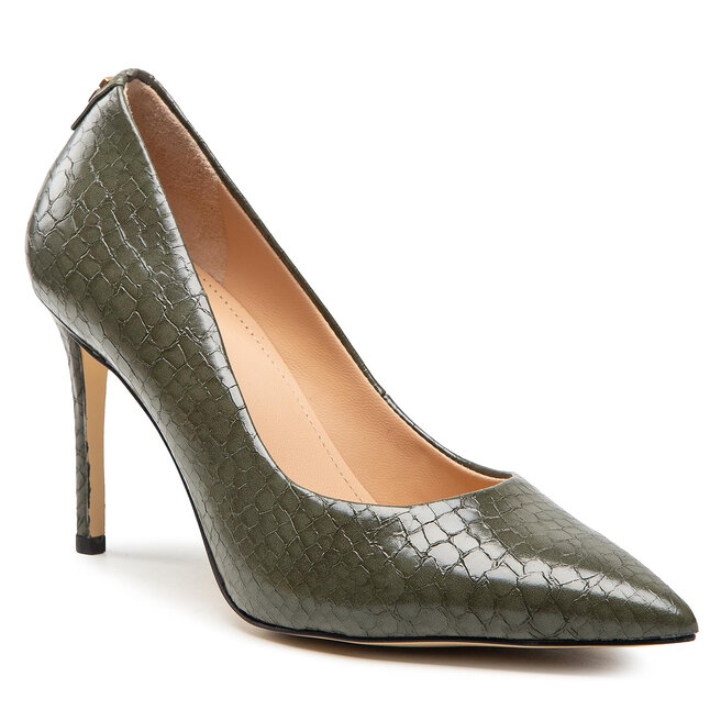 Pantofi cu toc subțire Guess Piera FL8PIC PEL08 OLIVE eleganti imagine noua