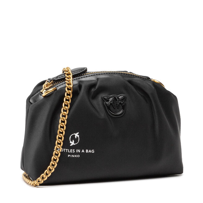 Pinko Borsetă Pinko Mini Belt Bag Recycled Nylon Fl. Pe 22 PLTT 1P22MT Y7UX Nero Limou Z99B