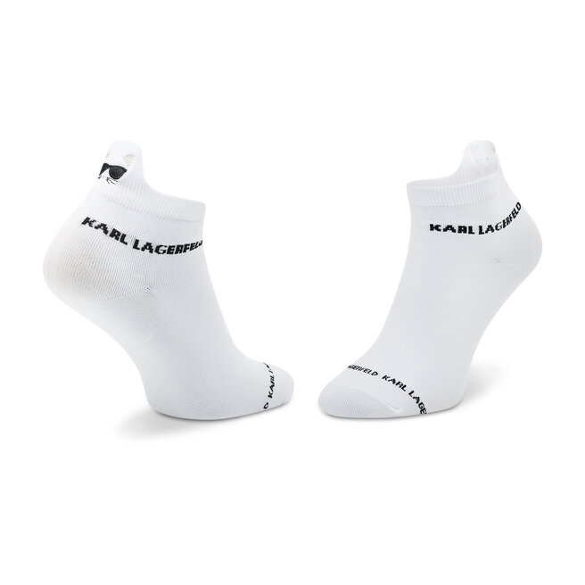 KARL LAGERFELD Set di 2 paia di calzini corti da donna KARL LAGERFELD 220W6001 Blck/Wht A998