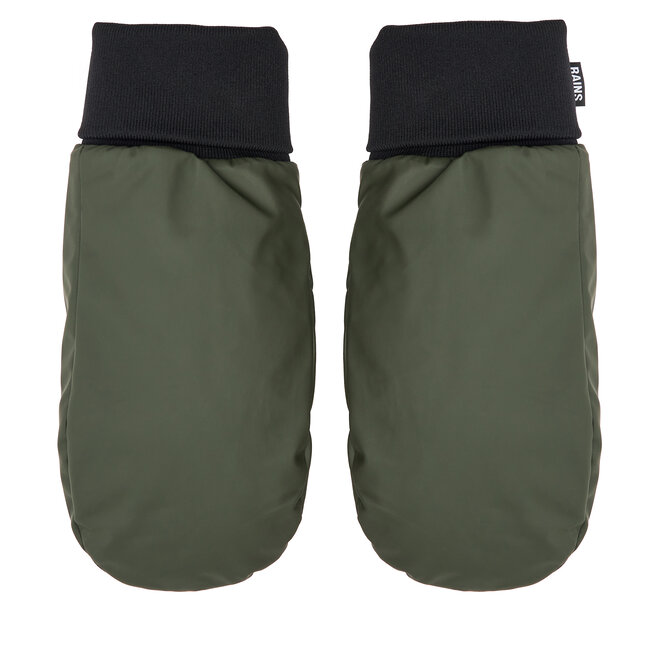 Rękawiczki Rains Alta Puffer Mittens - Zielony