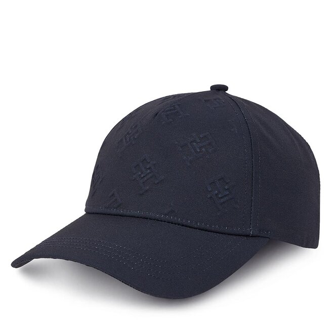 Czapka z daszkiem Tommy Hilfiger Monogram Debossed Cap - Granatowy