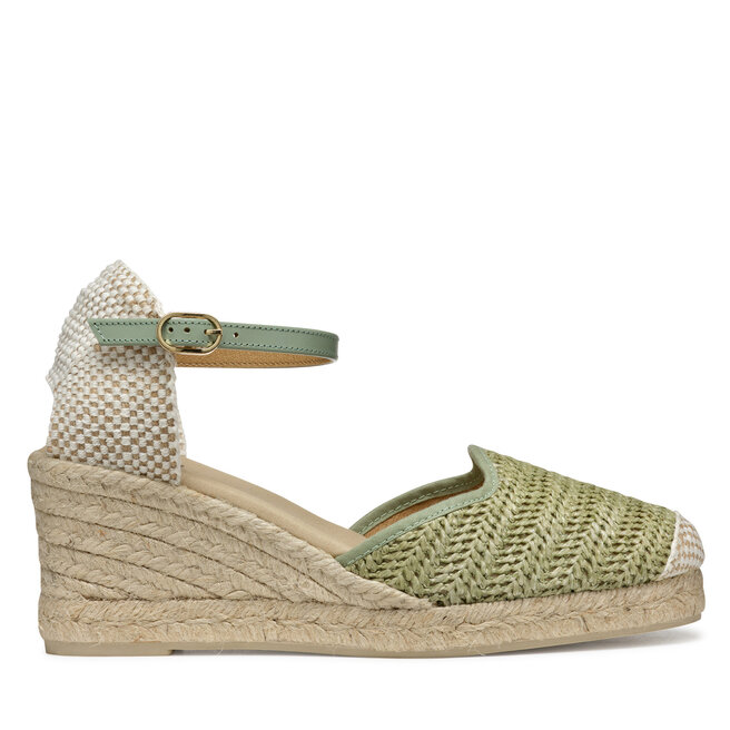 Espadryle Geox Gelsa Low D55NGE 02MLM - Zielony