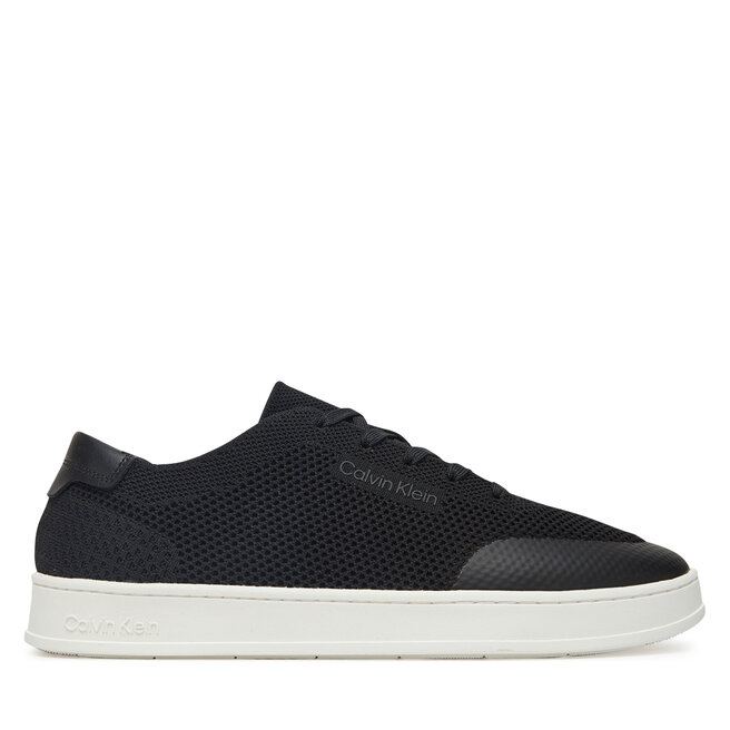 Sneakersy Calvin Klein Low Top Lace Up Knit - Czarny