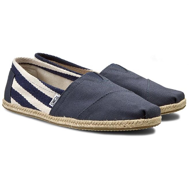 Toms Espadrilky Toms Classic 10005418 Navy Stripe