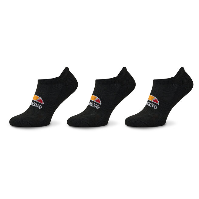 Set 3 perechi de șosete scurte unisex Ellesse Rebi Trainer SBMA2300 Black 011