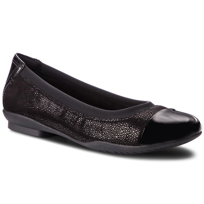 Clarks Neenah Garden 261288604 Black Nubuck obuvki.bg