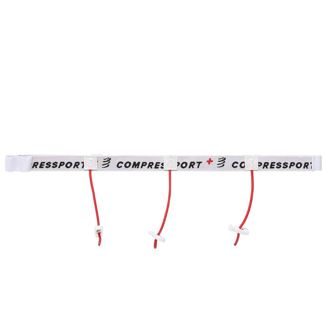 Pas sportowy Compressport Race Belt - Biały
