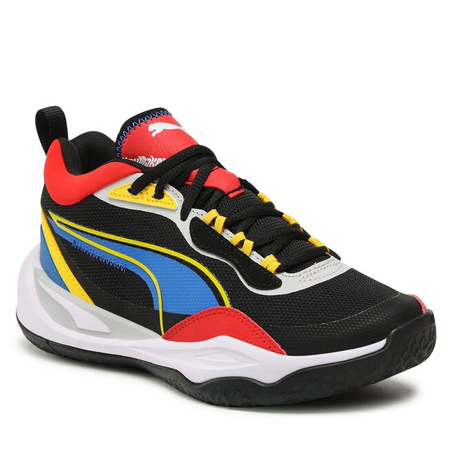 Pantofi Puma Playmaker Jr 387353 07 Black/Victoria Blue/Yellow
