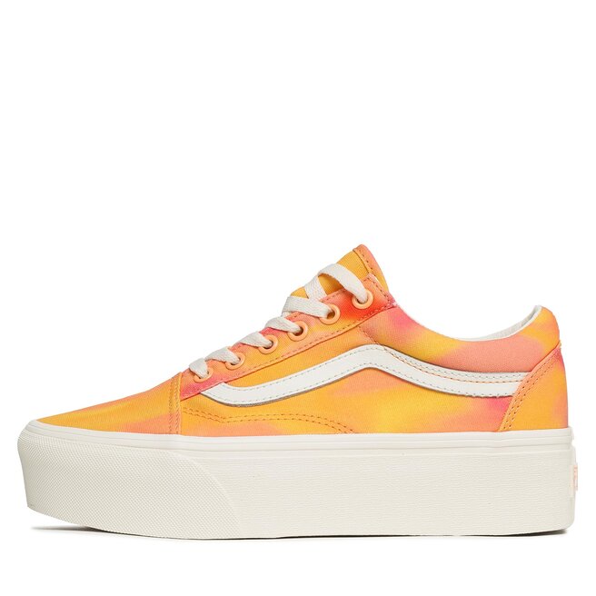 Vans orange sale old skool