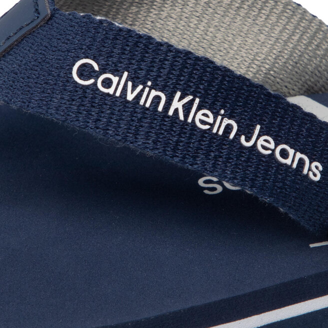 Calvin Klein Jeans Flip-flops Calvin Klein Jeans Logo Print Flip Flop V3B8-80155-0058 M Blue 800