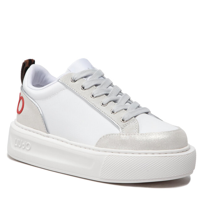 Sneakers Liu Jo Kylie 09 BF2101 PX256 White/Silver 04370 04370 imagine noua gjx.ro