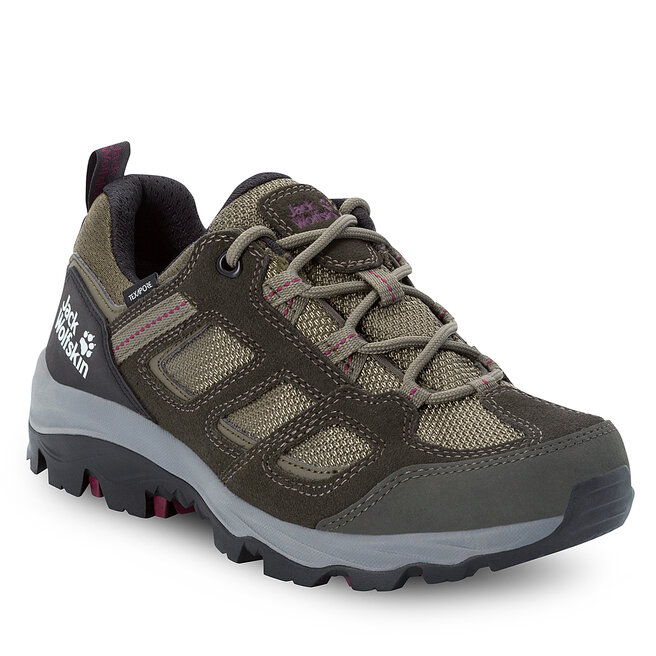 Jack Wolfskin Trekkings Jack Wolfskin Vojo 3 Texapore Low W 4042451 Khaki / Burgundy
