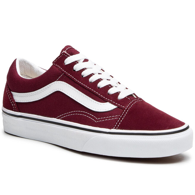 red maroon vans