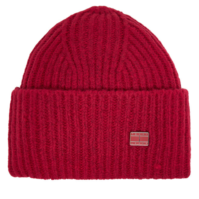 Czapka Tommy Jeans Elevated Heritage AW0AW17905 Czerwony -
