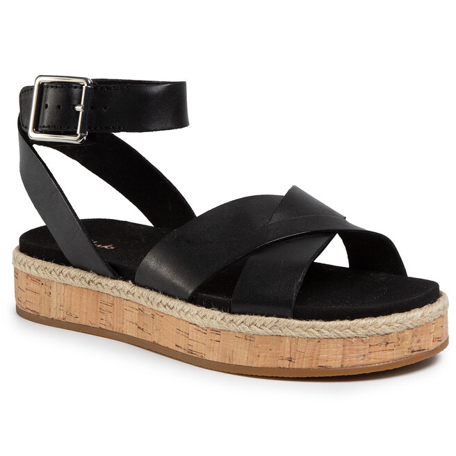 Espadrile Clarks Botanic Poppy 261504384 Black 261504384 imagine noua